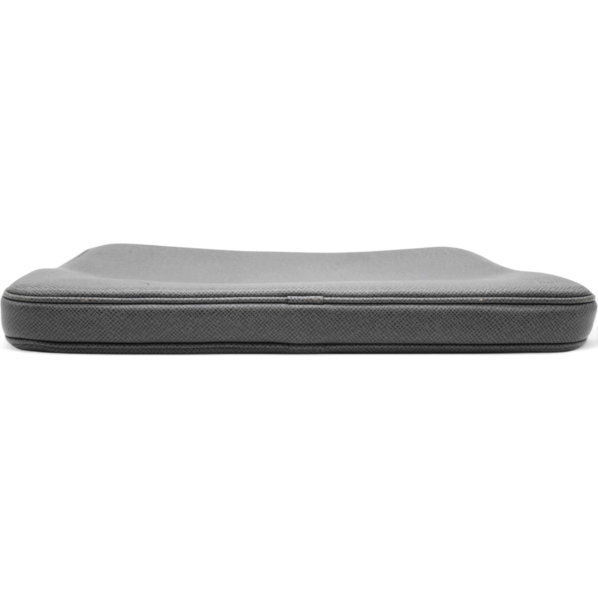 Laptop Case Grey Leather