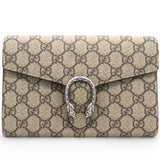 GG Supreme Monogram Mini Dionysus Chain Wallet Beige Taupe