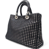 Metallic Tweed Small Diorissimo Black Silver