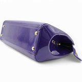 Alma Bag In Purple Embossed Monogram Patent Leather