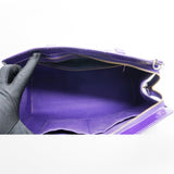 Alma Bag In Purple Embossed Monogram Patent Leather