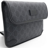 GG Supreme Monogram Web Slim Belt Bag Black Grey