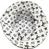 Nylon Monogram Reversible Bob Bucket Hat Black White Size M