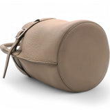 Big Bag Nano Bucket With Long Strap In Grained Calfskin Light Taupe