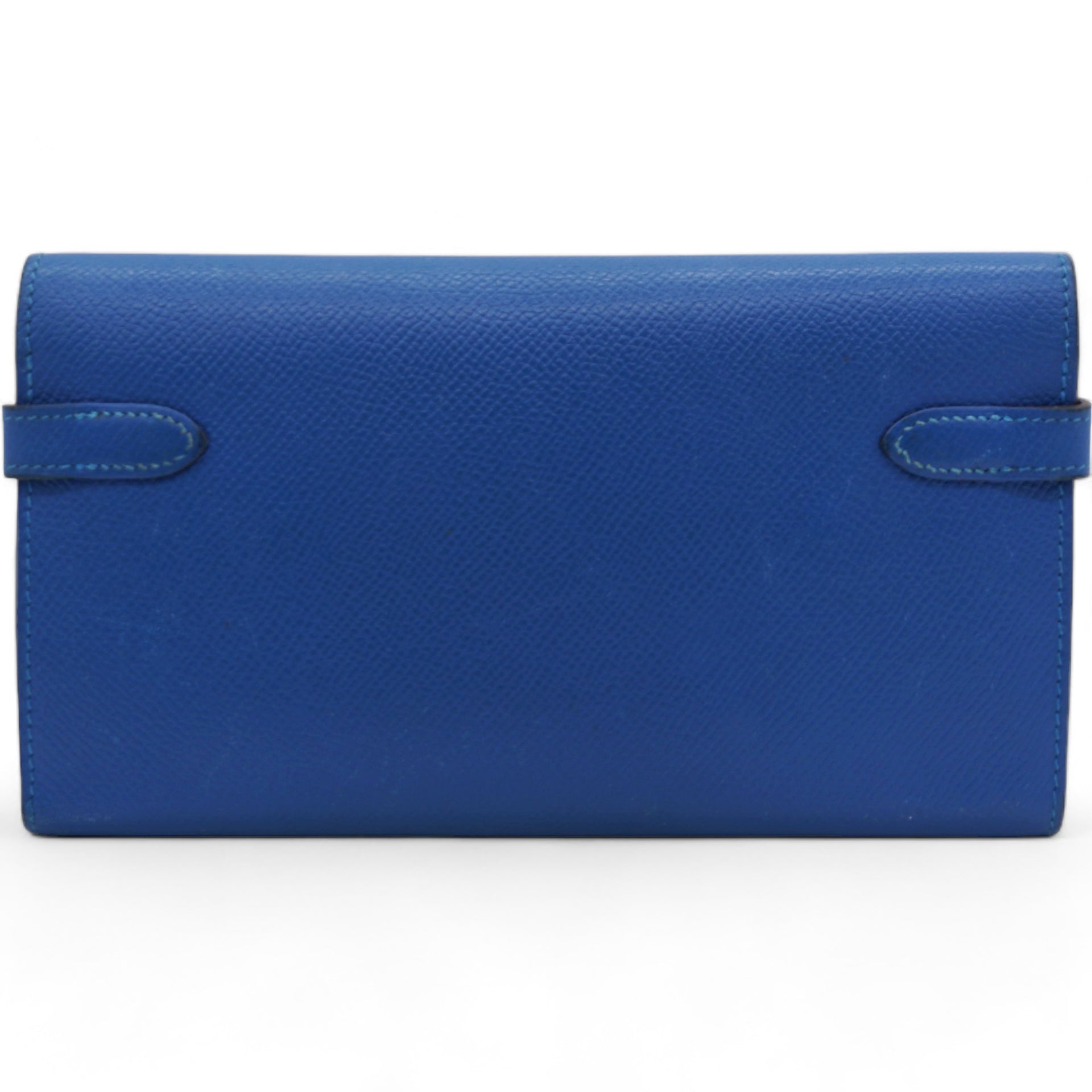 Epsom Kelly Longue Wallet Bleu Saphir