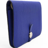 Togo Dogon Duo Wallet Bleu Electrique