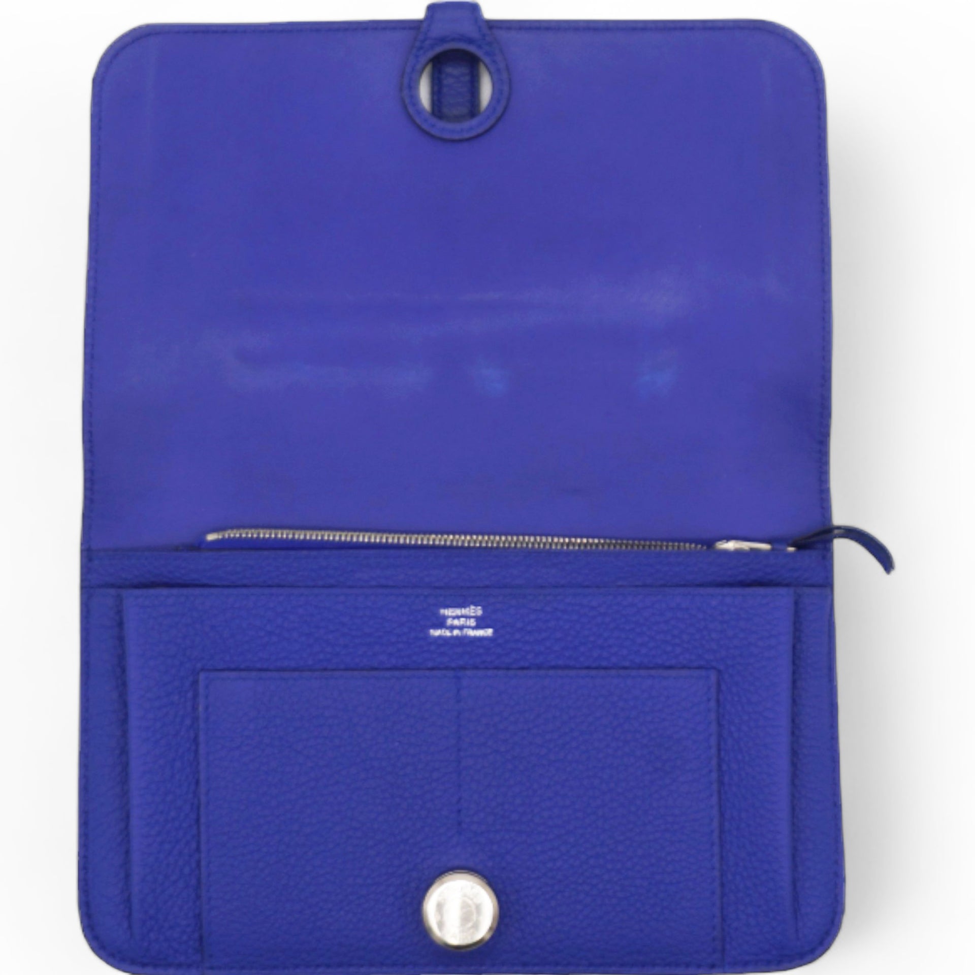 Togo Dogon Duo Wallet Bleu Electrique