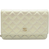 Iridescent Quilted Wallet On Chain WOC