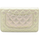 Iridescent Quilted Wallet On Chain WOC