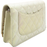 Iridescent Quilted Wallet On Chain WOC