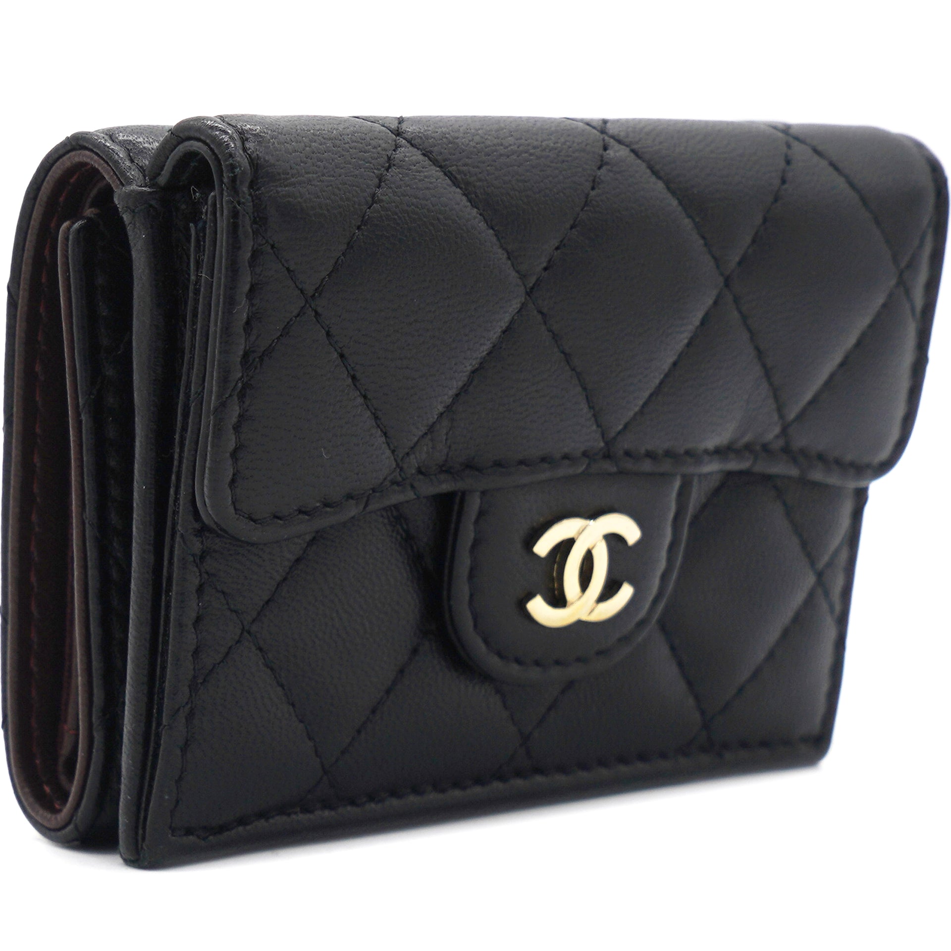Chanel Folding Lambskin Icon Wallet