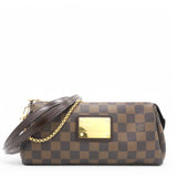 Damier Ebene Eva Clutch Brown