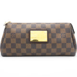 Damier Ebene Eva Clutch Brown