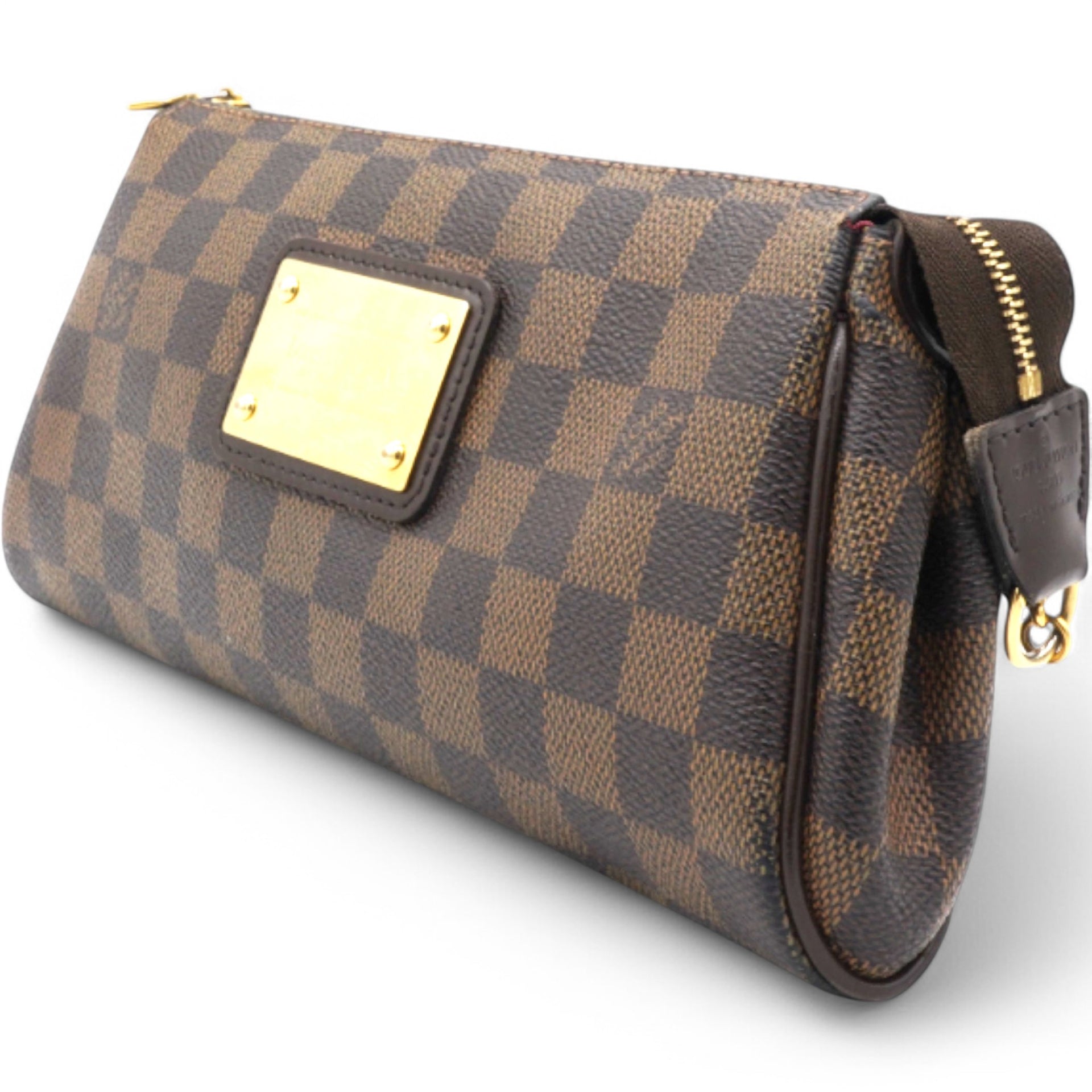 Damier Ebene Eva Clutch Brown