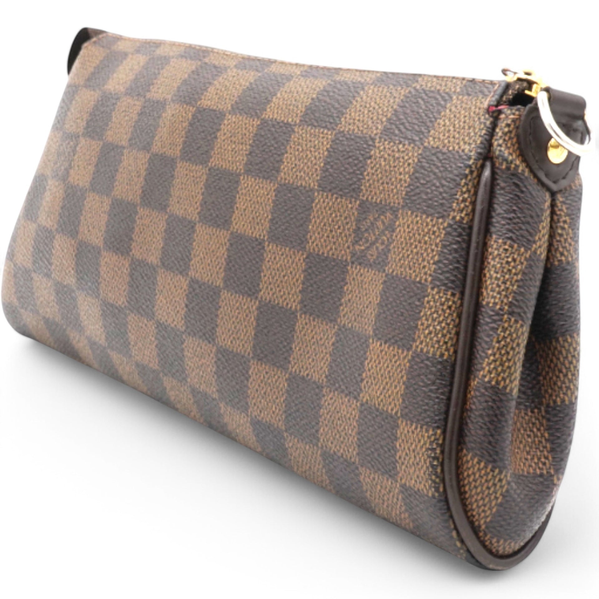 Damier Ebene Eva Clutch Brown