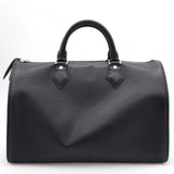 Noir Epi Leather Speedy 35 Bag