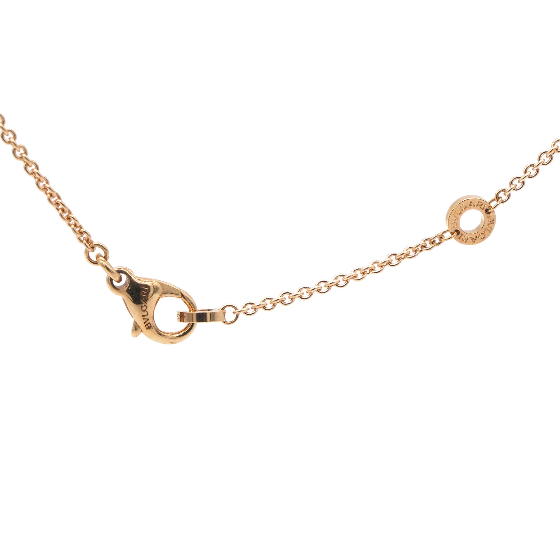 Black 18k Rose Gold B.zero1 Ceramic Necklace