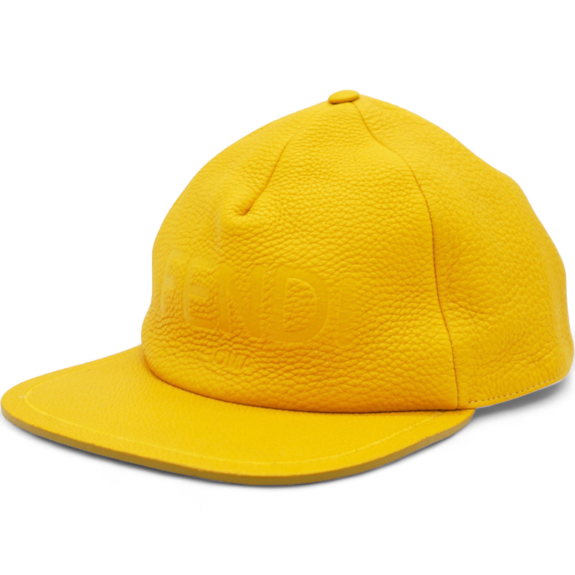 Logo Cap Leather Yellow 58