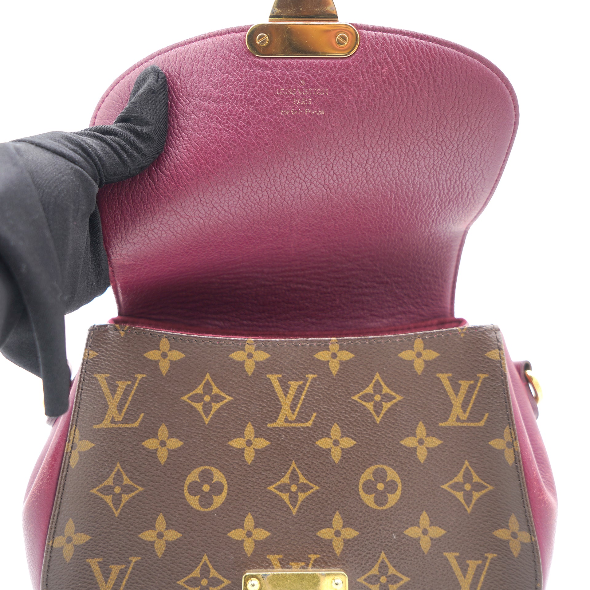 Louis Vuitton Brown/Red Monogram Canvas and Leather Eden PM Bag Louis  Vuitton