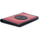 Business Card Holder Pass Case Zucca Two Fold Card Case Red/Black