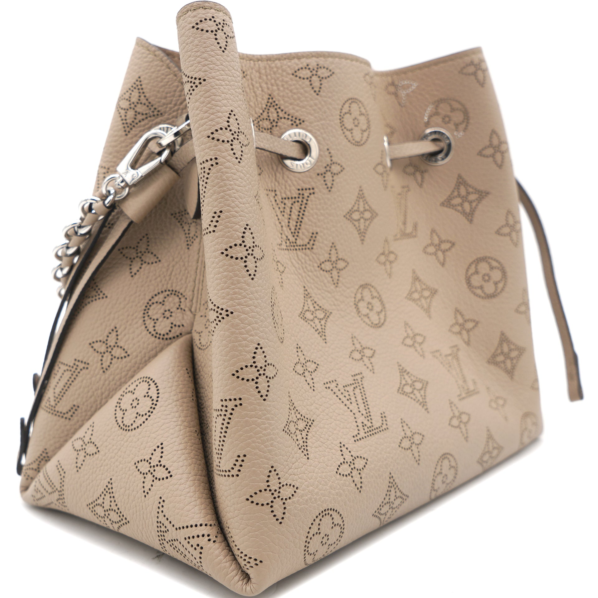 Louis Vuitton Galet Monogram Mahina Leather Bella Bucket Bag Louis