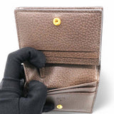 GG Supreme Monogram Web Ophidia Card Case Beige New Acero