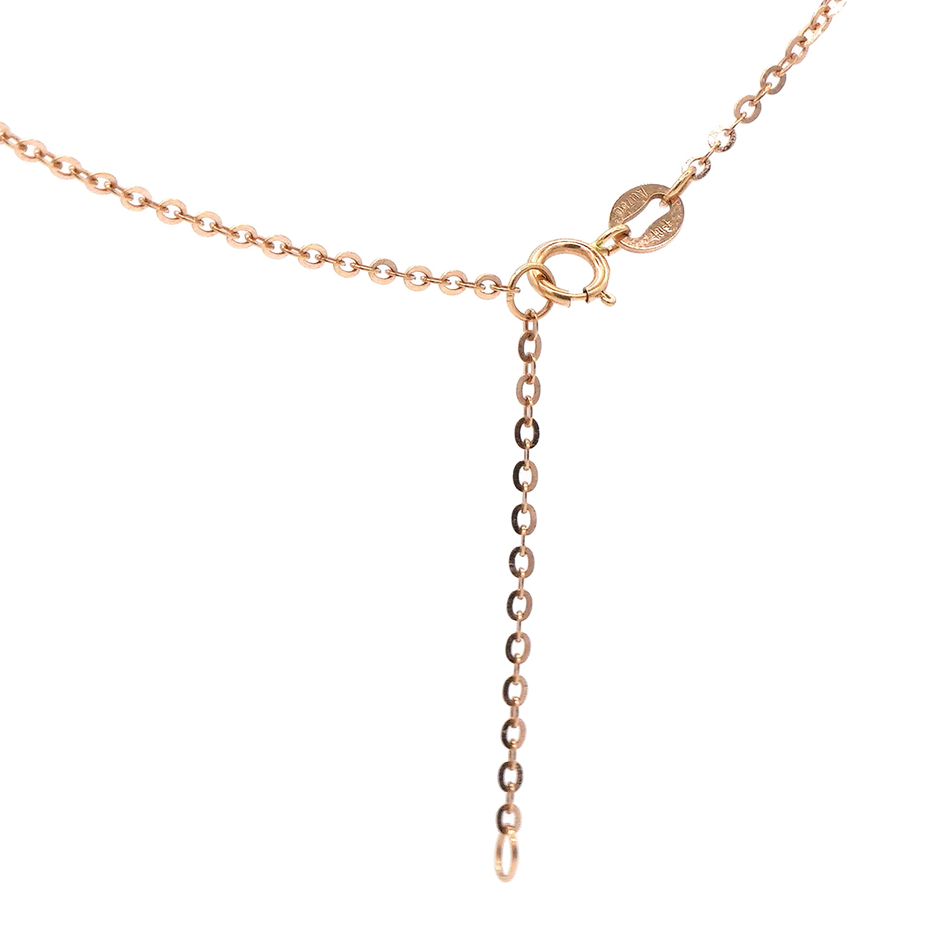 Lacquered Palladium Pop H Pendant Necklace