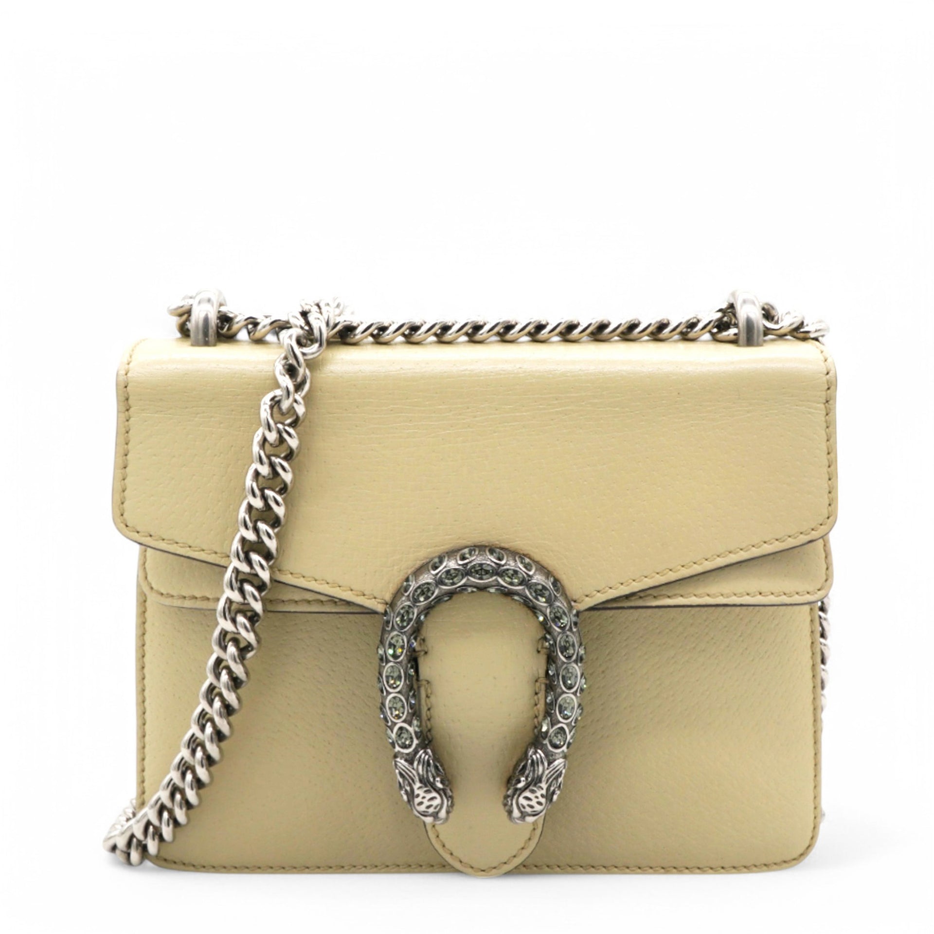 Textured Crystal Small Dionysus Shoulder Bag Beige