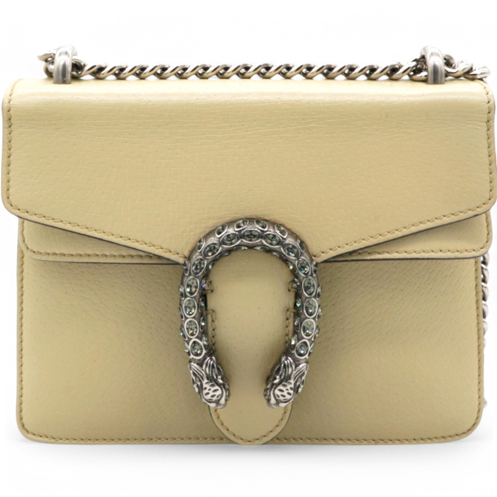 Textured Crystal Small Dionysus Shoulder Bag Beige