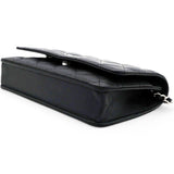 Caviar Quilted Wallet On Chain WOC Black NFC