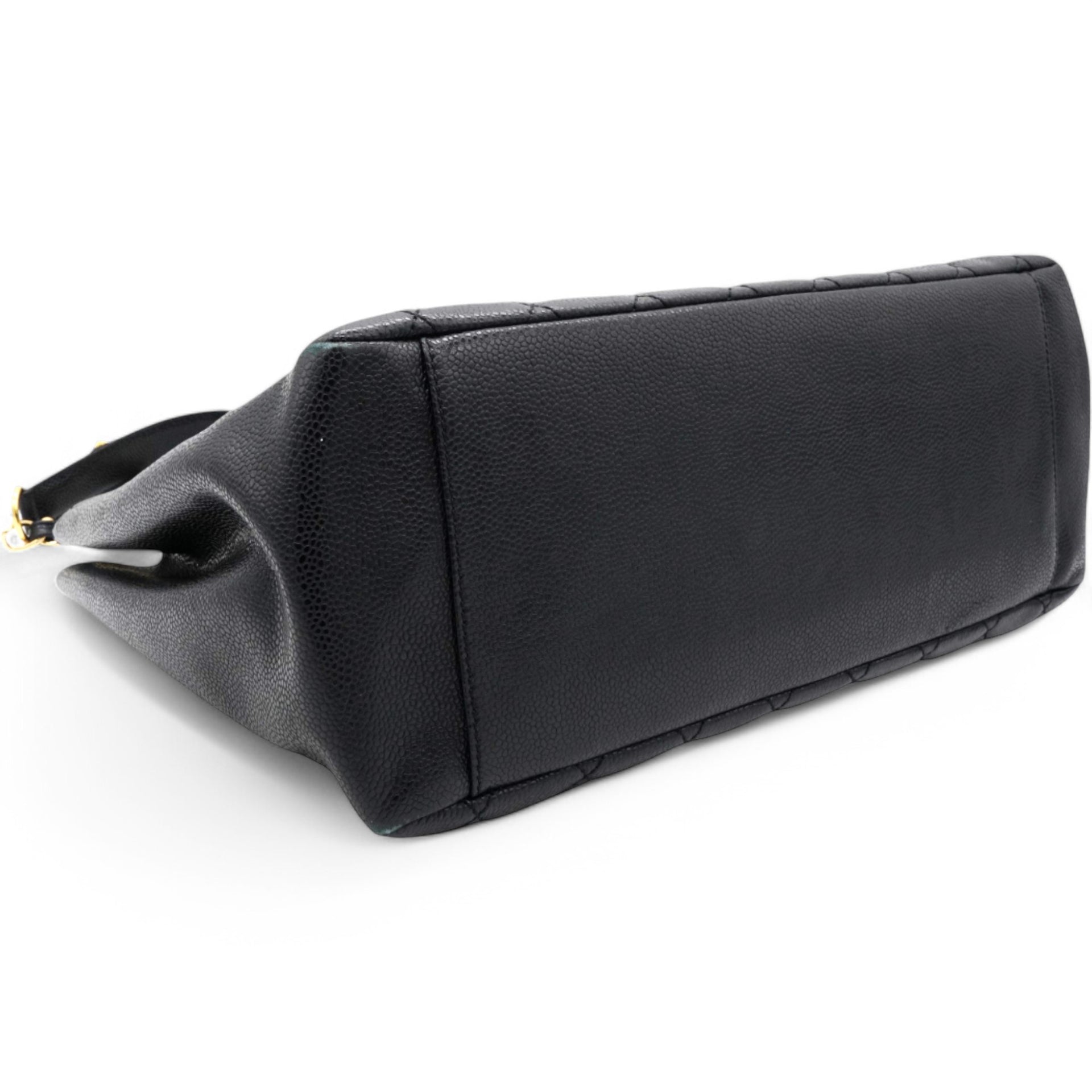 Caviar Quilted Grand Shopping Tote GST Black