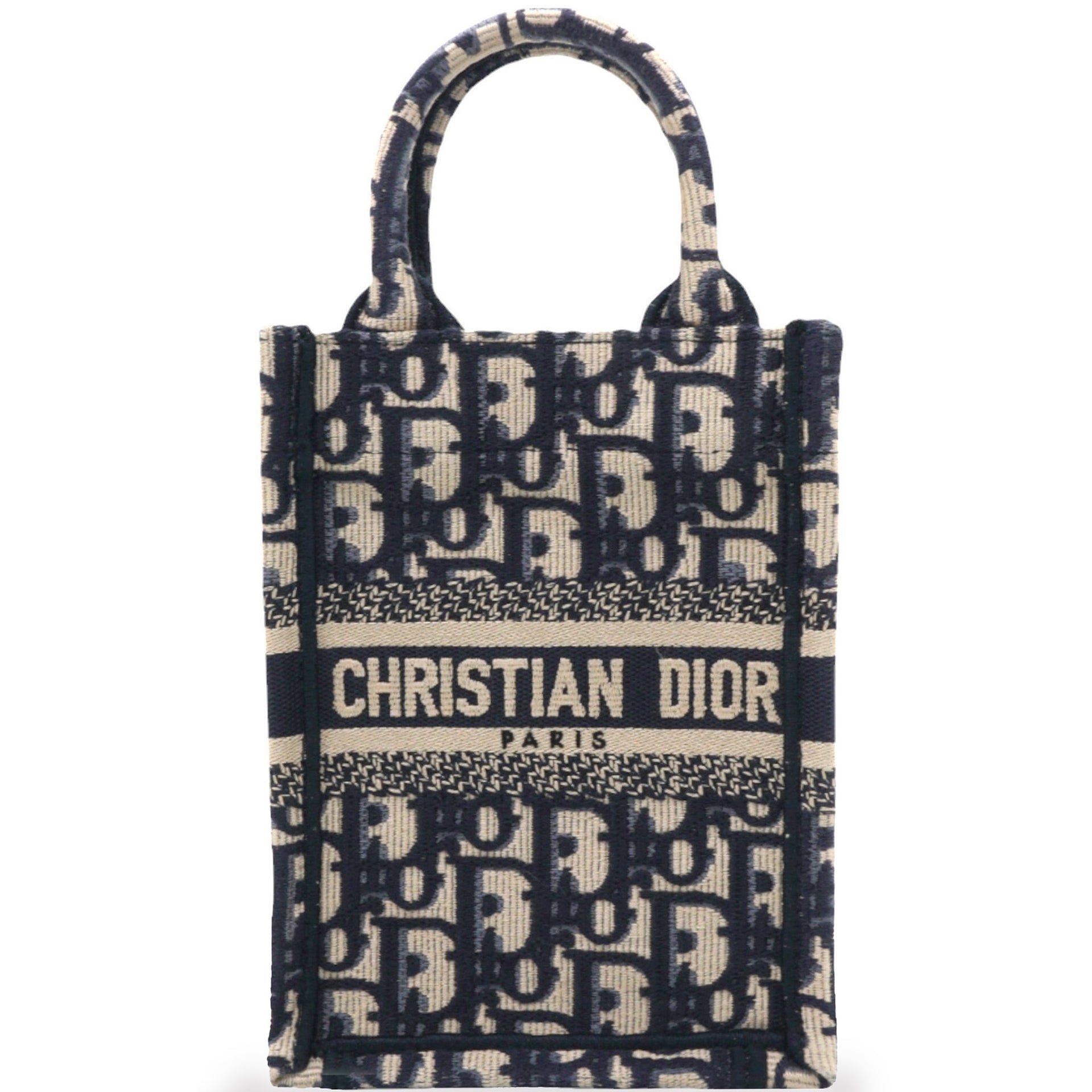 Oblique Mini Book Tote Phone Bag Blue