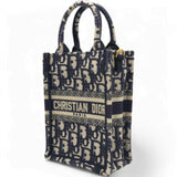 Oblique Mini Book Tote Phone Bag Blue