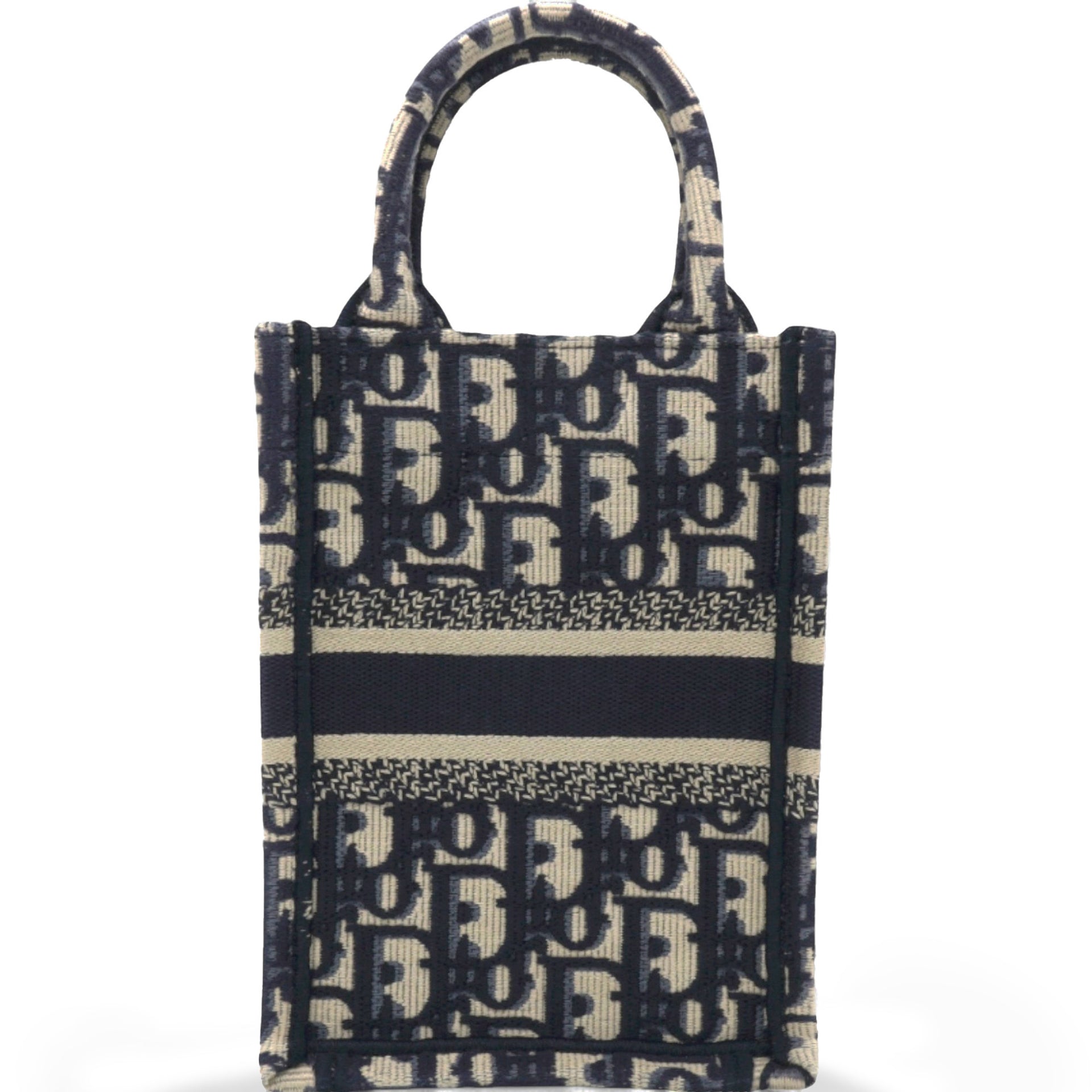 Oblique Mini Book Tote Phone Bag Blue