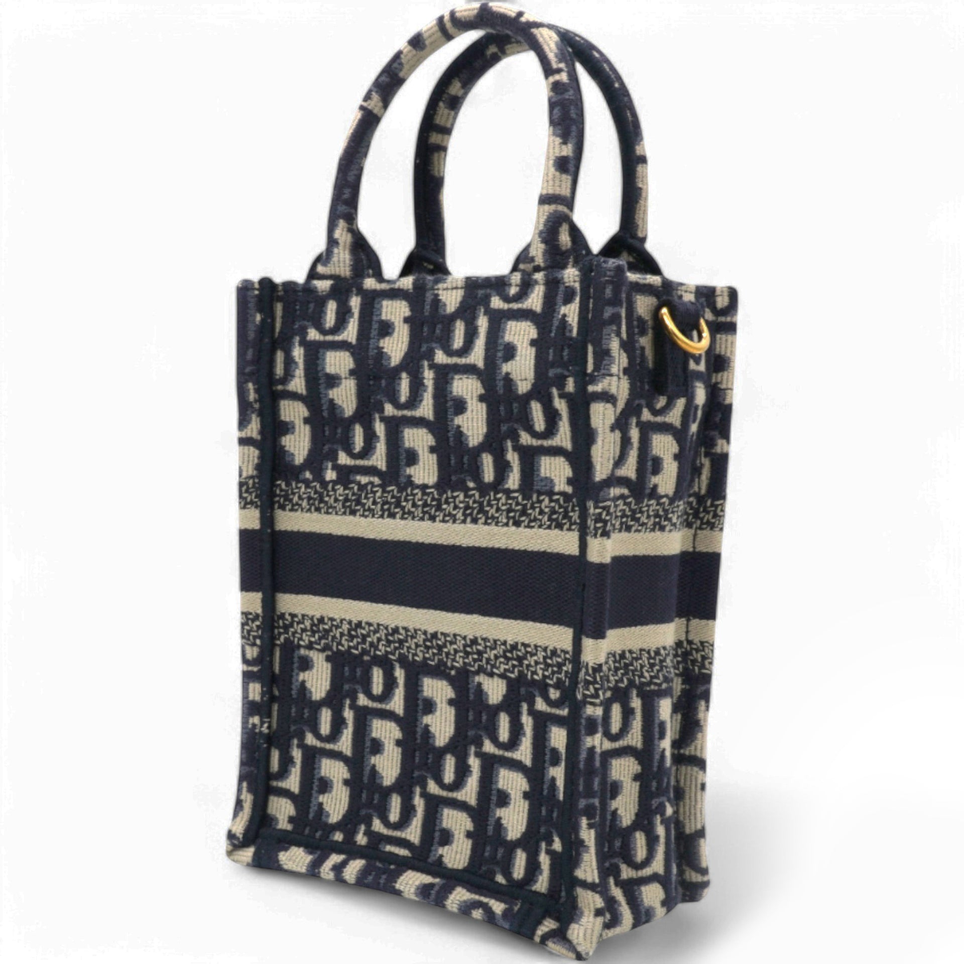Oblique Mini Book Tote Phone Bag Blue