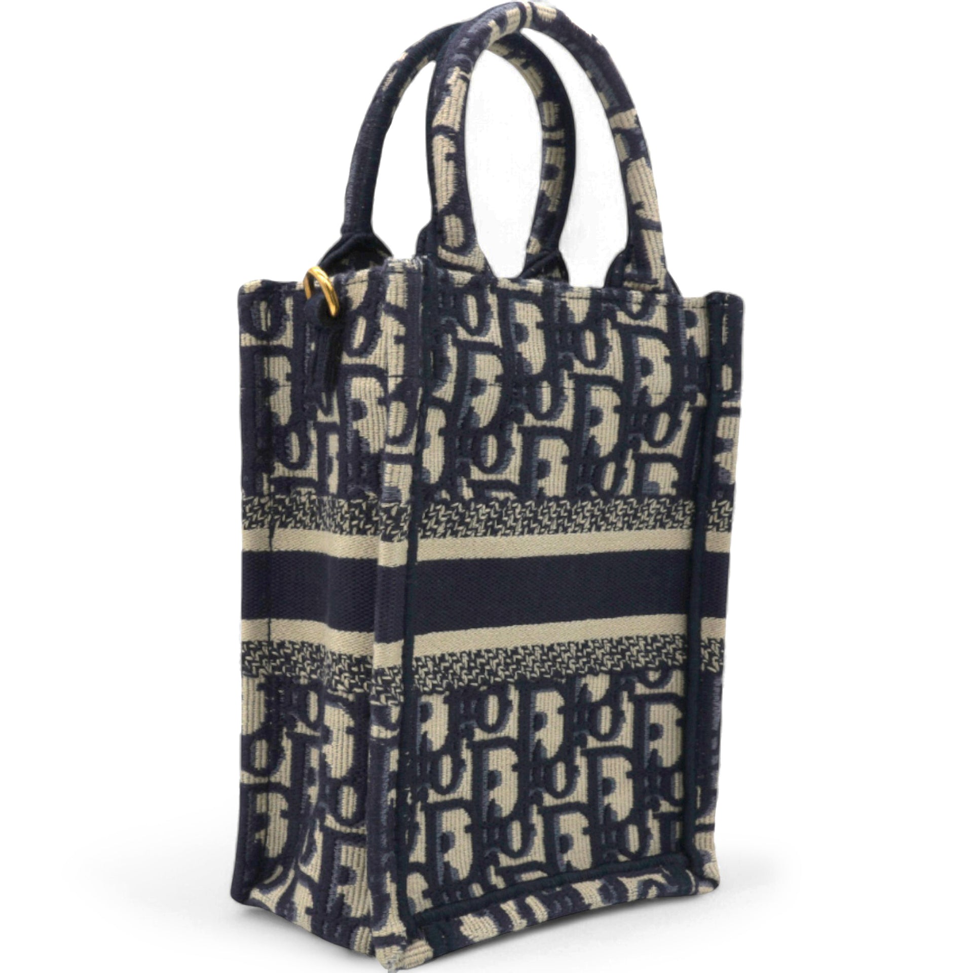 Oblique Mini Book Tote Phone Bag Blue