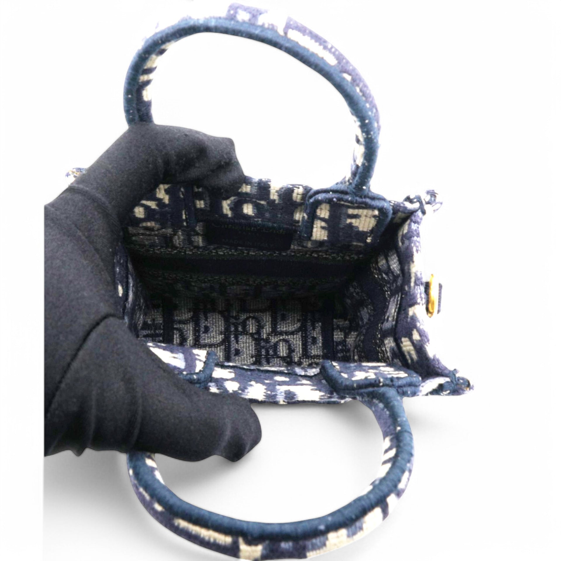 Oblique Mini Book Tote Phone Bag Blue
