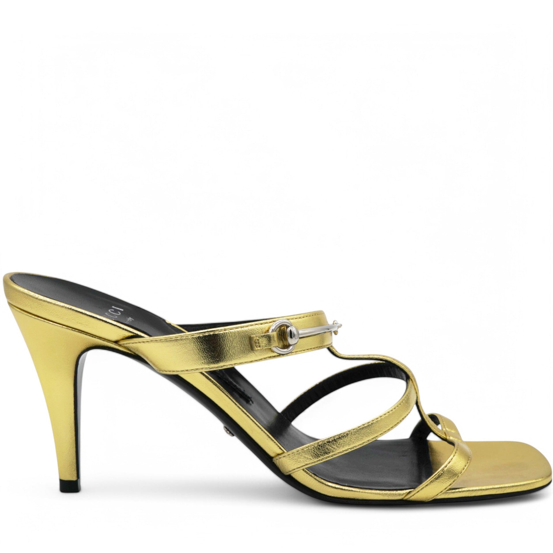 Slim Horsebit Slide Sandals Size38