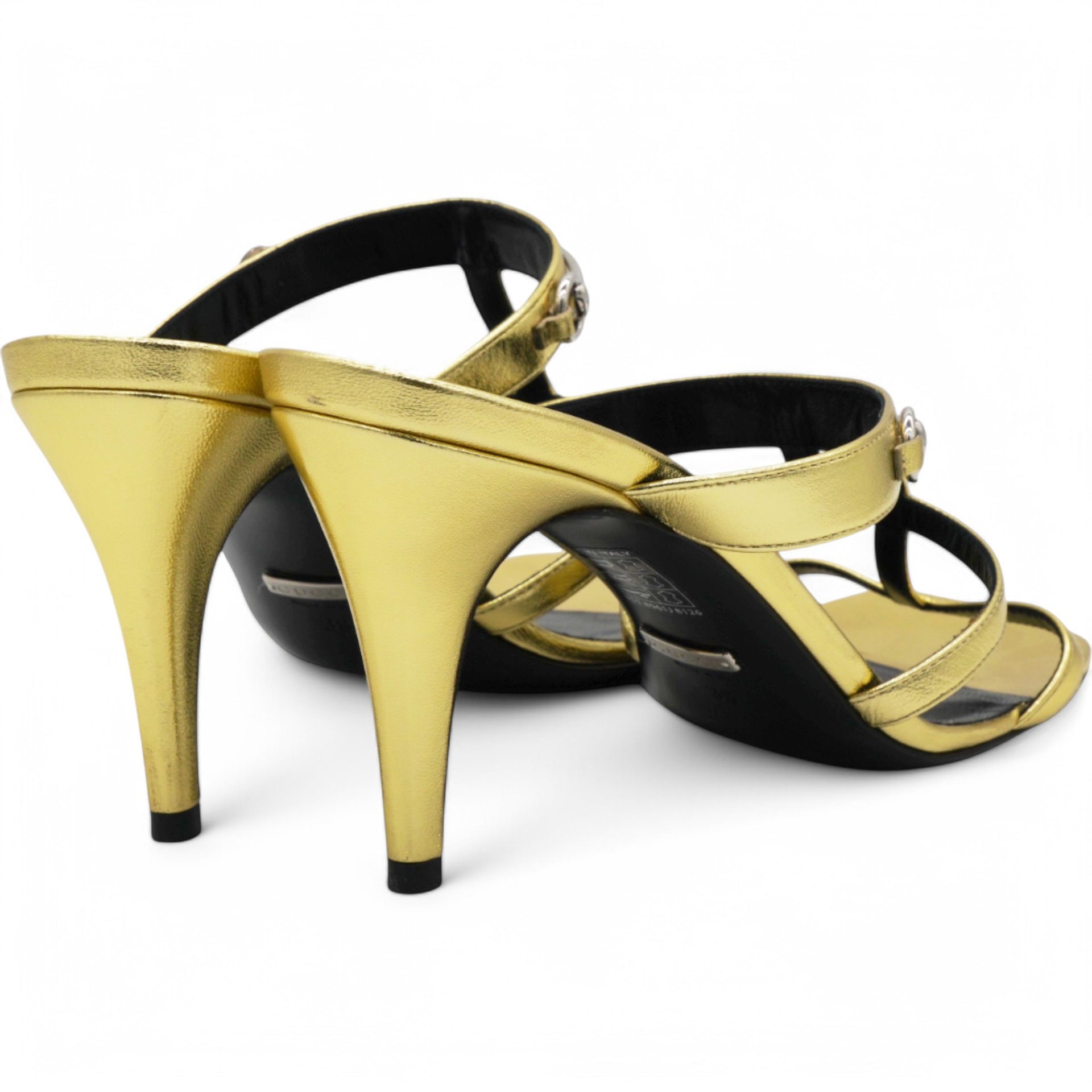 Slim Horsebit Slide Sandals Size38