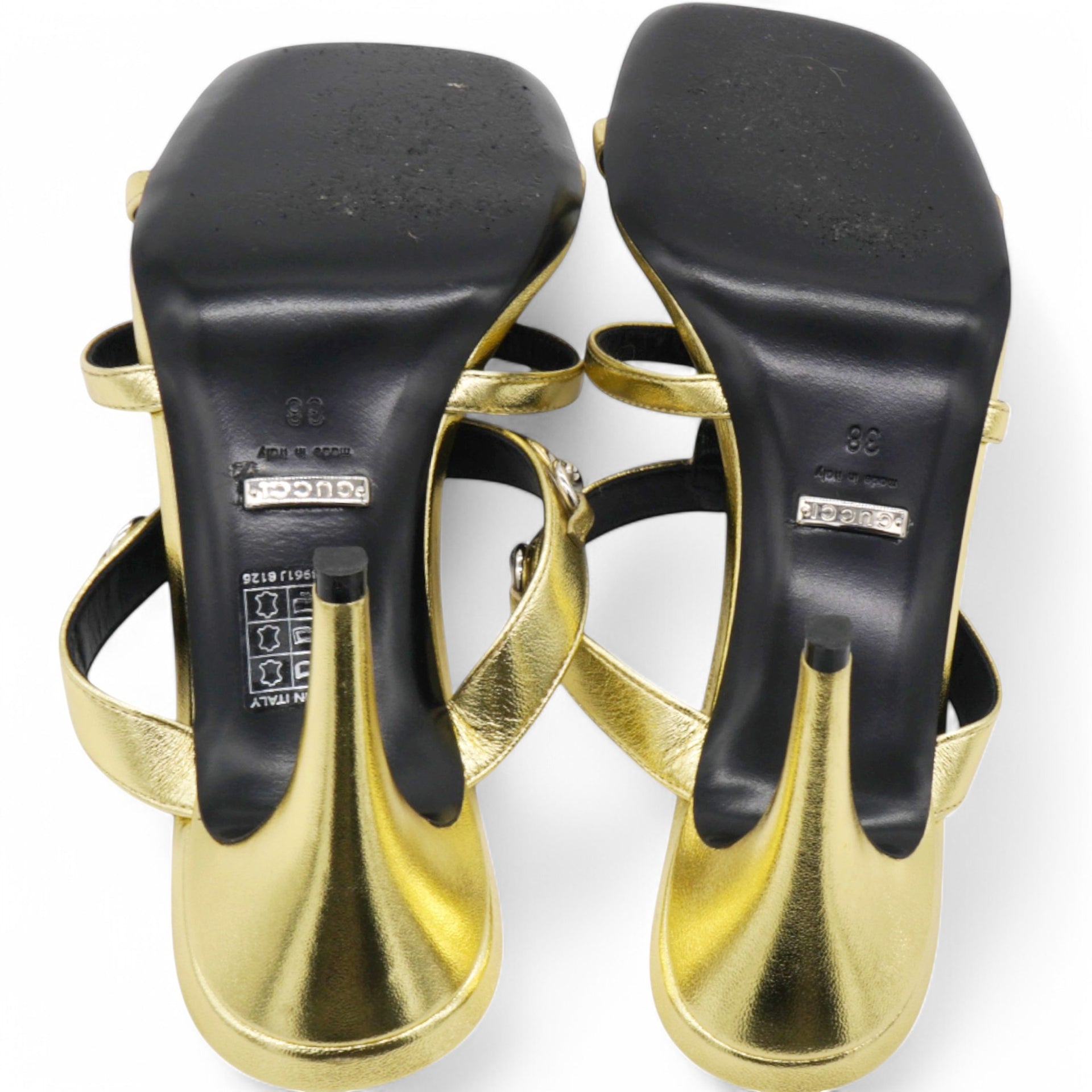 Slim Horsebit Slide Sandals Size38
