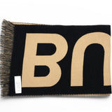 Logo Wool Scarf Scarves Brown