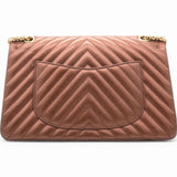 Metallic Chevron Quilted 2.55 Reissue 226 Flap Gold