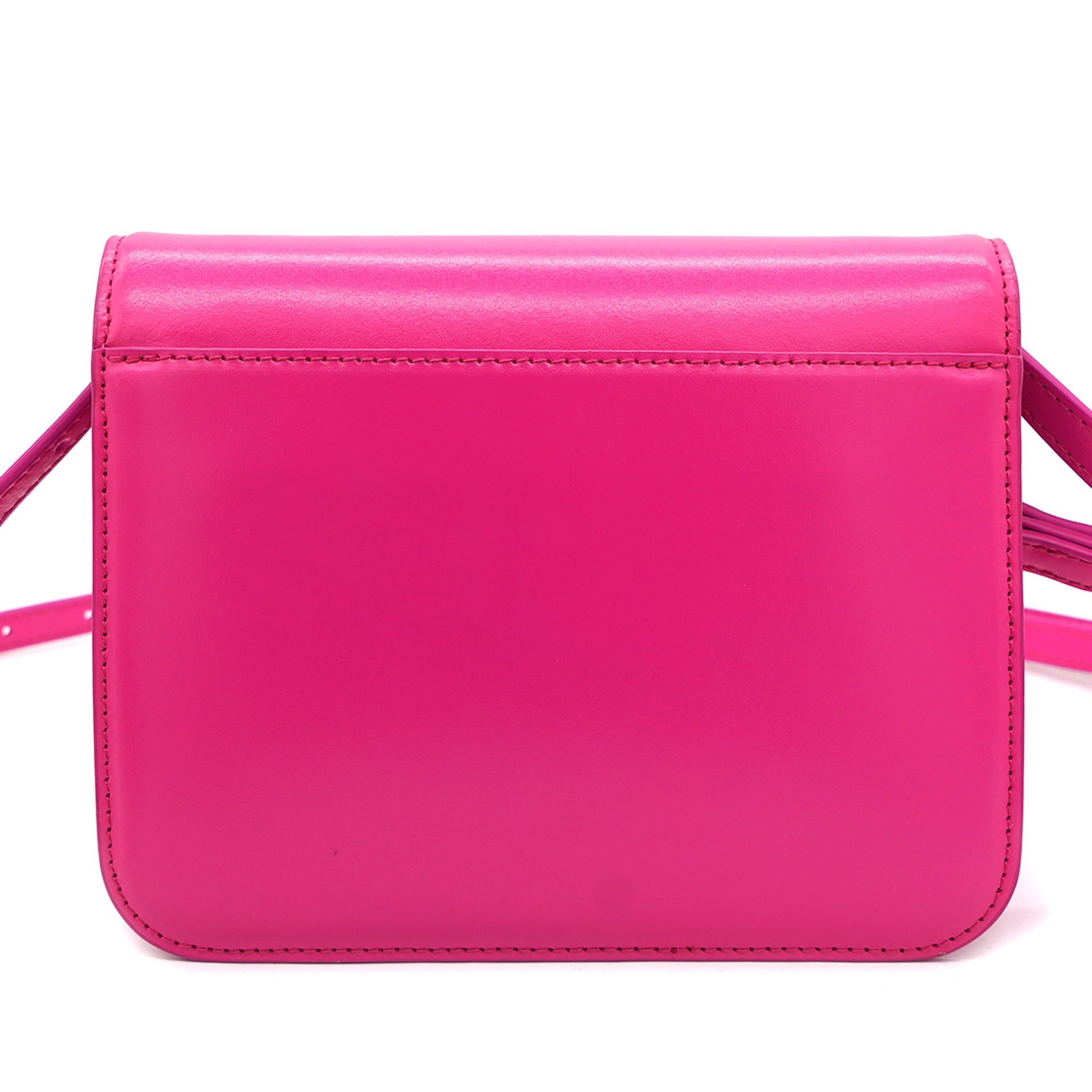 Shiny Box Calfskin Small B Bag Pink