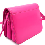 Shiny Box Calfskin Small B Bag Pink