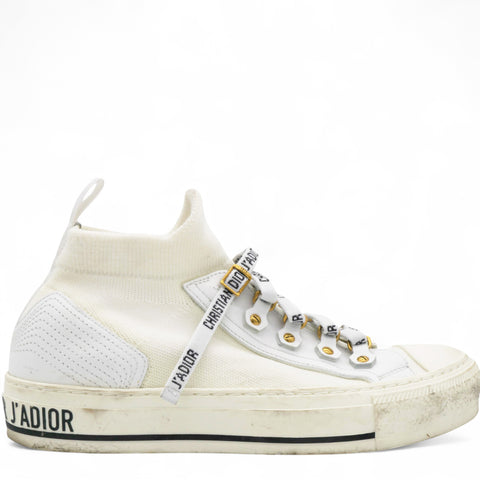 Technical Knit Womens Walk'N'Dior High Top Sneakers Size36.5