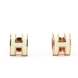 Lacquered Pop H Mini Earrings Vert Fizz