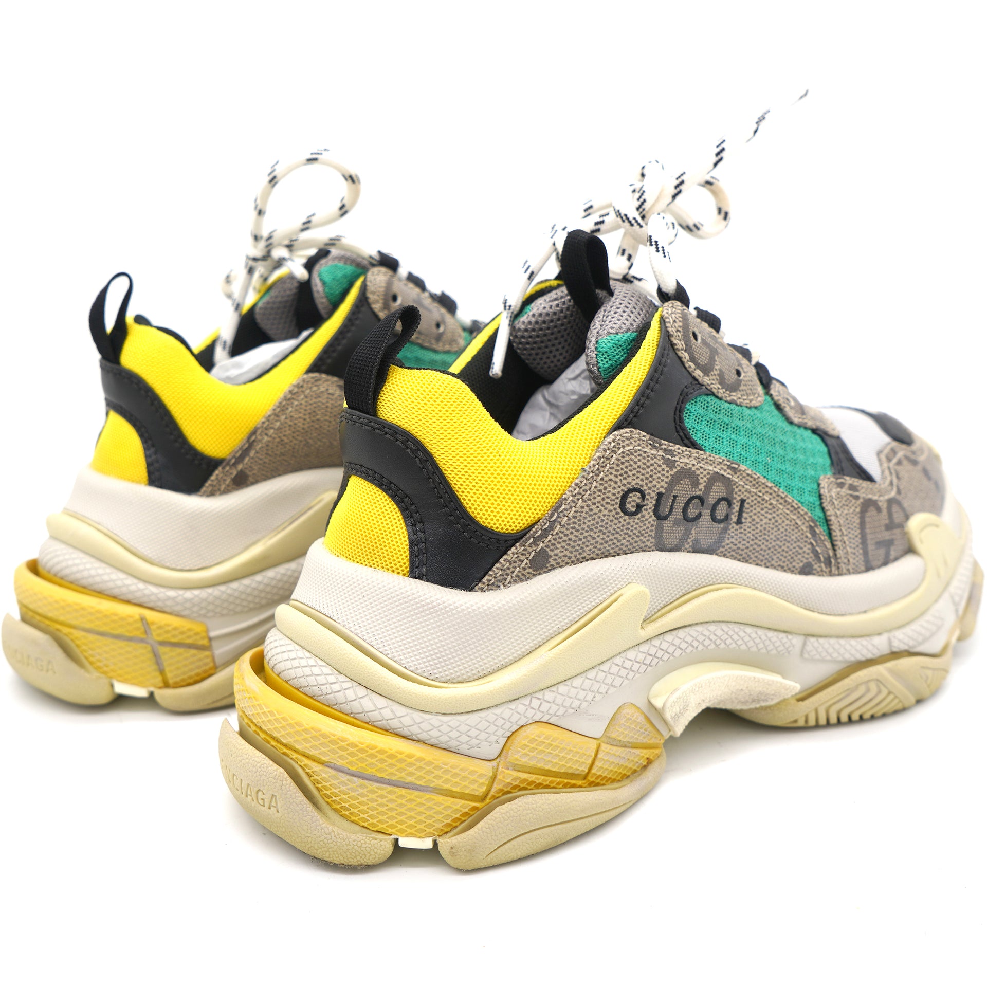 Gucci x Balenciaga Maxi GG Supreme Monogram Womens Triple S Sneakers 3 –  STYLISHTOP