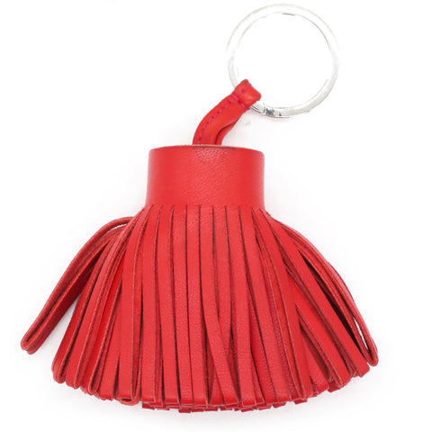 Lambskin Carmen Tassel Key Holder Rouge Indienne