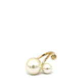 Ultradior Faux Pearl Gold Tone Ring 53