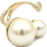 Ultradior Faux Pearl Gold Tone Ring 53